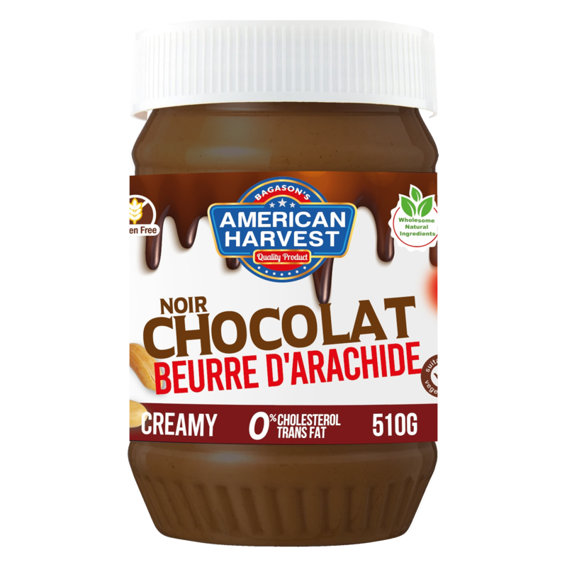 American Harvest Dark Chocolate Peanut Butter - Creamy 510g