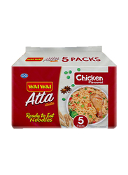 Wai Wai Ready to Eat Instant Chicken Flavour Atta Noodles, 5 x 75g