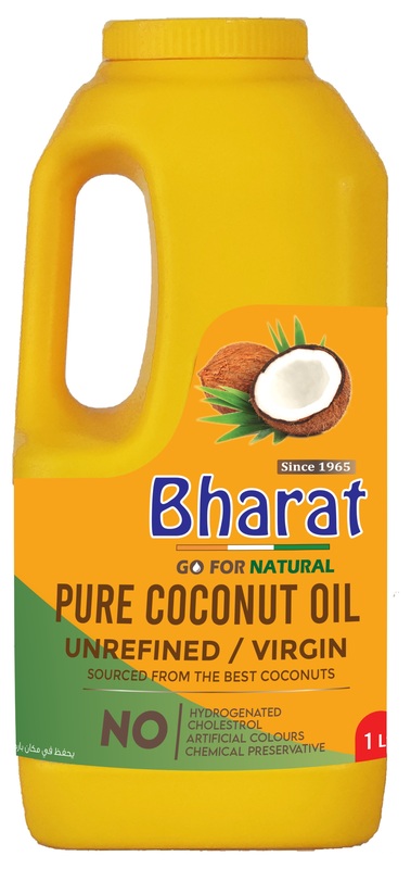 Bharat Pure Coconut Oil 1 Litre , Unrefined , Sourced from the Best Coconuts