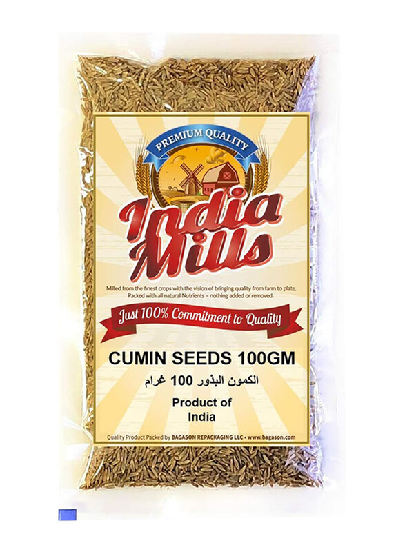 

India Mills Whole Cumin Seeds, 100g