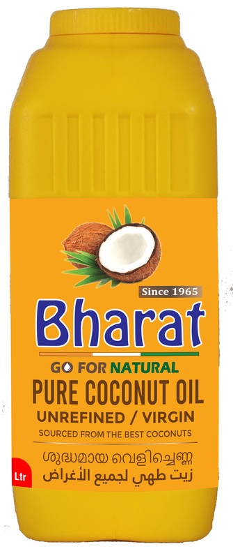 Bharat Pure Coconut Oil 2 Litre , Unrefined , Sourced from the Best Coconuts