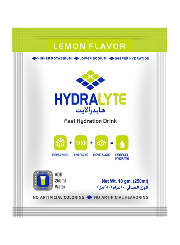 

Hydralyte Lemon Lime Flavour Vitamin C + Electrolyte Hydration Sports Drink Powder Mix Pouch, 10g