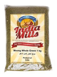 India Mills Whole Green Moong, 1 Kg