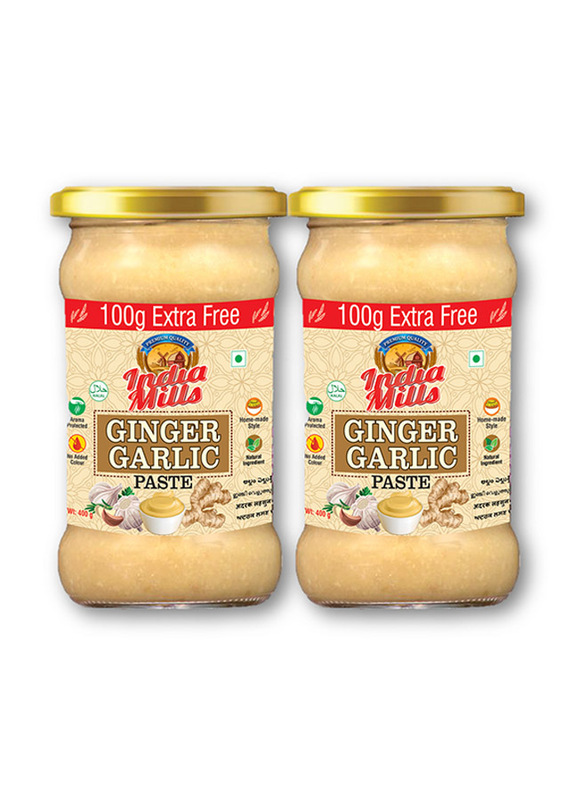 India Mills Ginger Garlic Paste, 2 x 400g