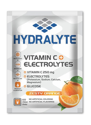Hydralyte Zesty Orange Flavour Vitamin C + Electrolyte Hydration Sports Drink Powder Mix Pouch, 10g