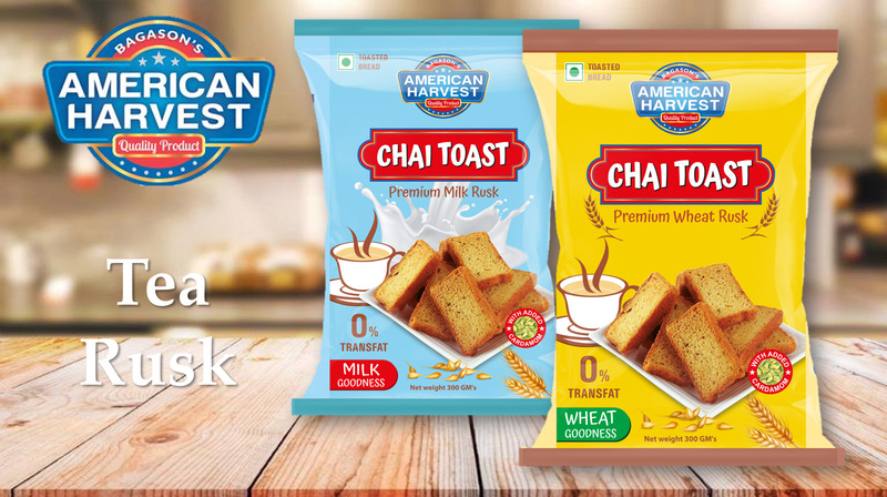 American Harvest Premium Milk Rusk Chai Toast, 2 x 300g