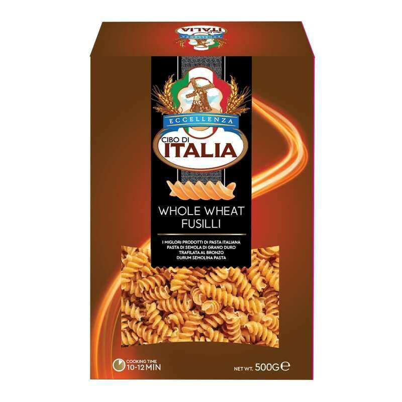 

Cibo Di Italia Pasta Fusilli - Whole Wheat 500g , Vegetarian