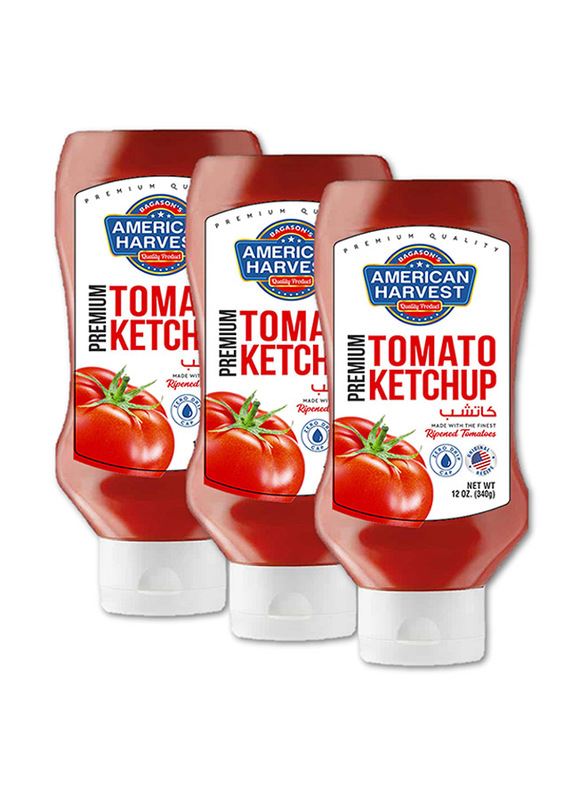 American Harvest Ketchup, 3 x 340g