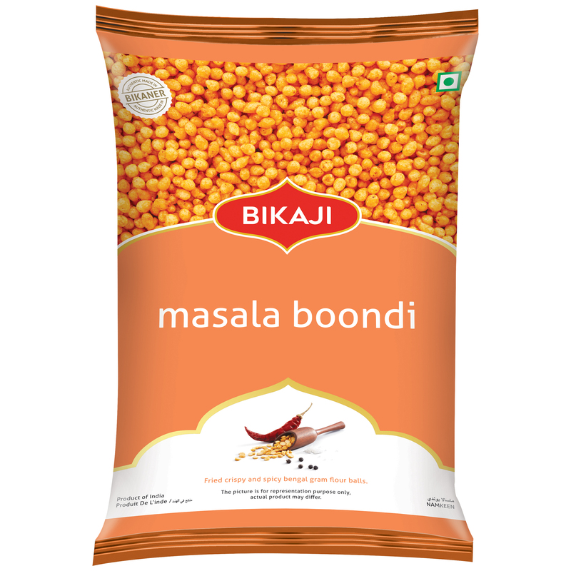 Bikaji Masala Boondi - 200g Pouch , Crispy & Crunchy , Mildly Spiced & Flavorful , Made with All Natural Ingredients , Product of India