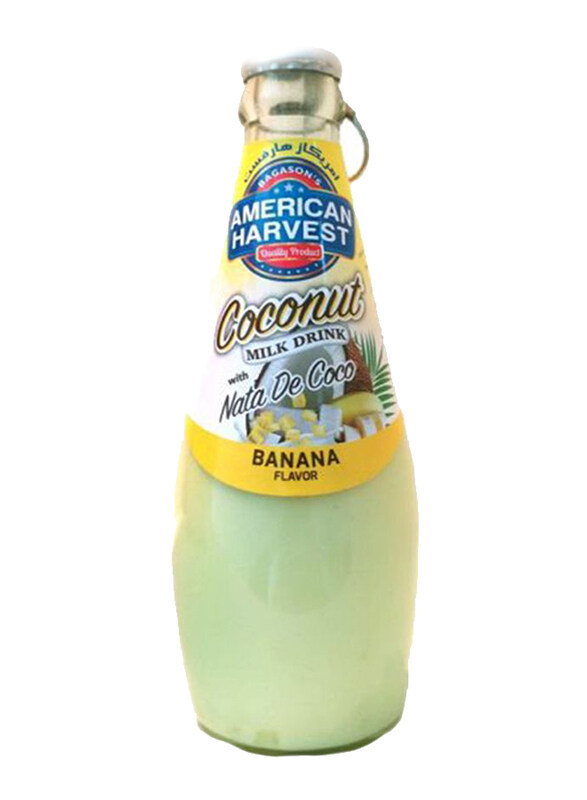 

American Harvest Coconut Milk with Nata De Coco Banana, 290ml