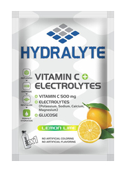 Hydralyte Lemon Lime Flavour Vitamin C + Electrolyte Hydration Sports Drink Powder Mix Pouch, 20g