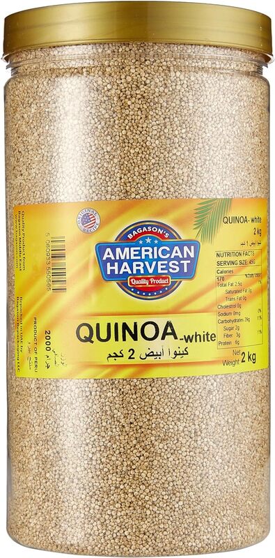 American Harvest Natural White Quinoa In Jar, 2 Kg