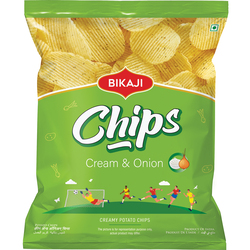 Bikaji Potato Chips Cream N Onion 40G