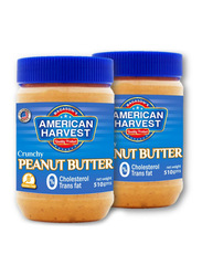 American Harvest Peanut Butter Crunchy Classic, 2 x 510g