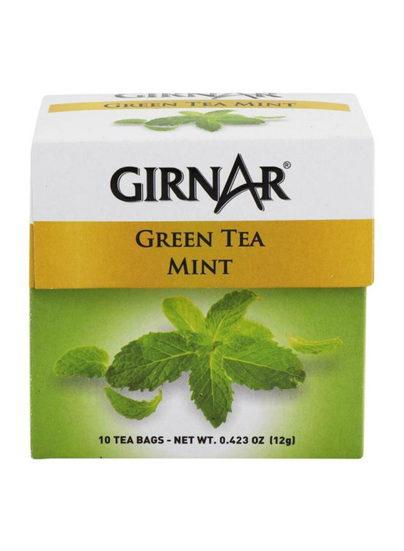 Girnar Mint Green Tea Bags, 10 Tea Bags x 1.2g