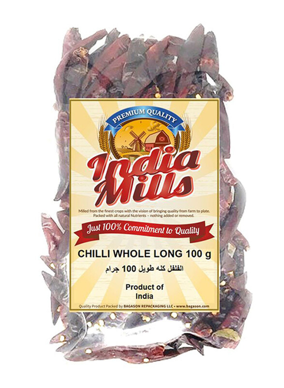 

India Mills Whole Long Chili, 100g