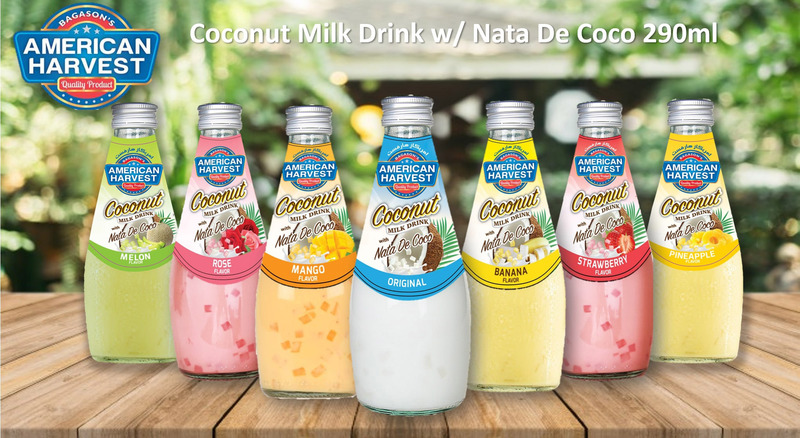 American Harvest Coconut Milk with Nata De Coco Pineapple, 290ml