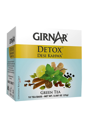 Girnar Detox Kahwa Green Tea Bags, 10 Tea Bags x 2.5g