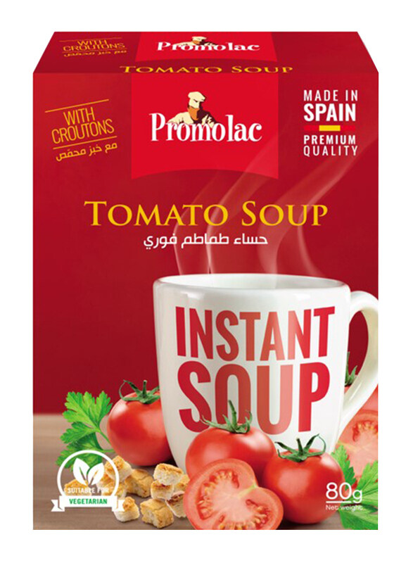 

Promolac Tomato Instant Cup Soup, 4 x 20g