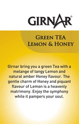 Girnar Lemon & Honey Green Tea Bags, 10 Tea Bags x 1.2g