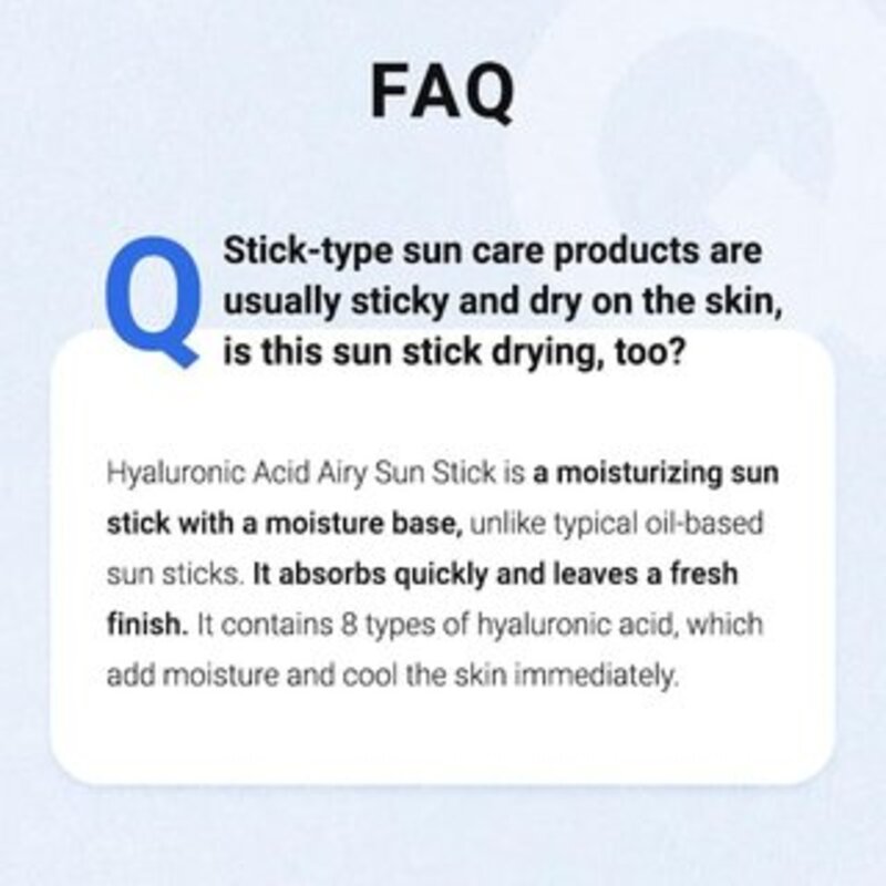 Hyaluronic Acid Airy Sun Stick_22G