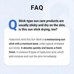 Hyaluronic Acid Airy Sun Stick_22G