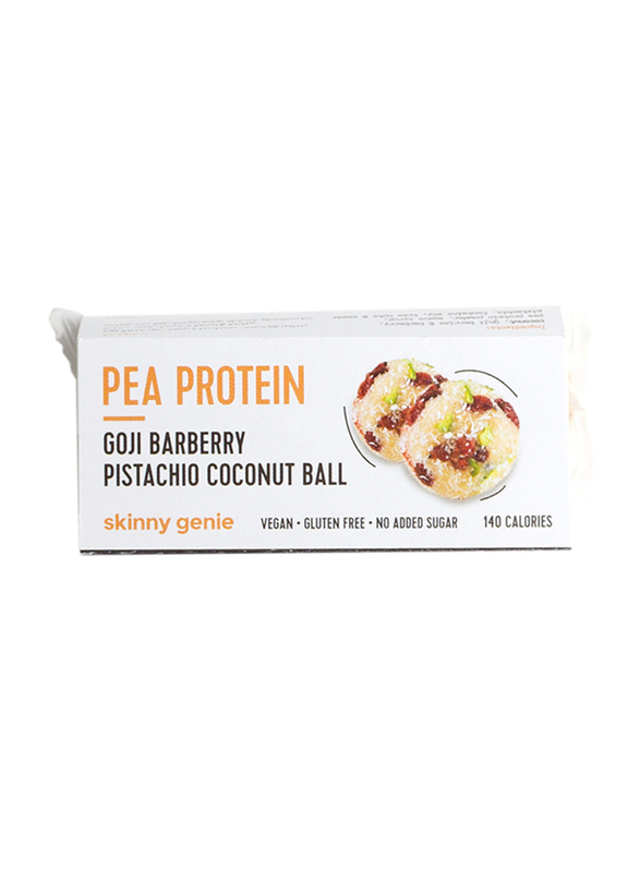 Skinny Genie Vegan/Gluten Free Goji Barberry Pistachio Coconut Protein Ball, 14 Pieces x 40g