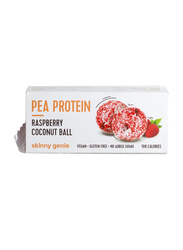 Skinny Genie Vegan/Gluten Free Raspberry Coconut Protein Ball, 14 Pieces x 40g