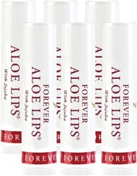 Forever Living Products Aloe Lips with Jojoba, Chapstick, Lip Balm, Very Healing. Contains 6 0.15 oz (Pack of 6)