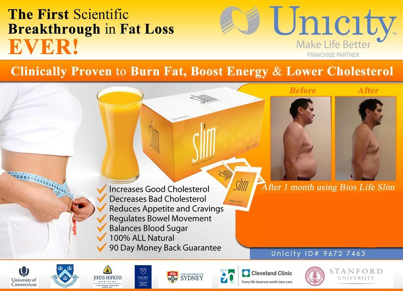 Feel Great Bulk Pack 30 Days - Bios Life Slim UNICITY UNIMATE BALANCE - Belly fat burner