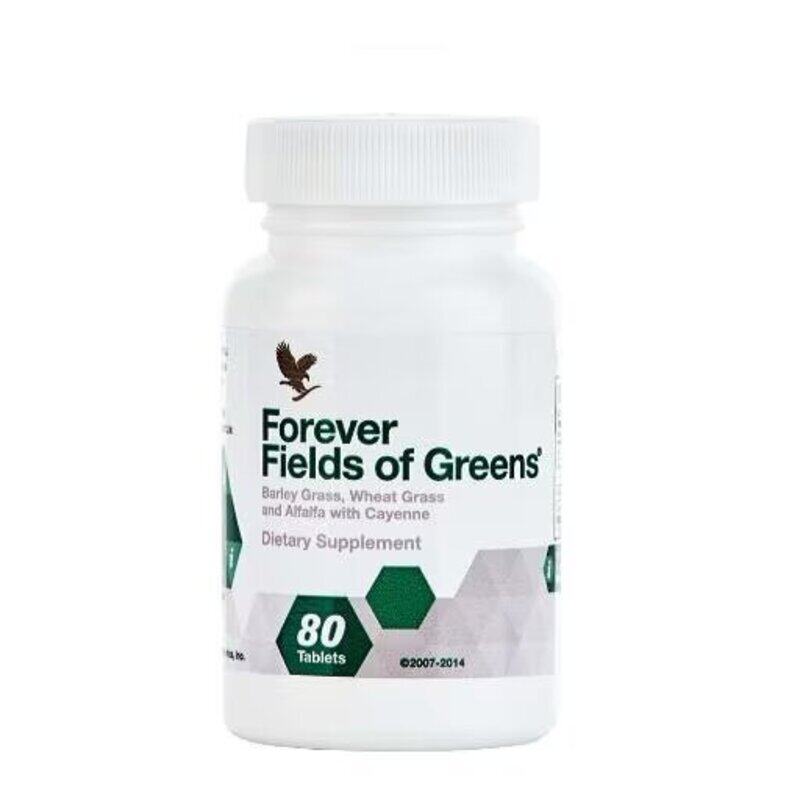 

Forever Living FIELDS OF GREENS, leanses and detoxifies, 80 tablets