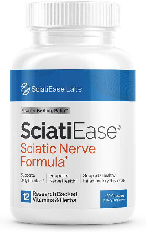 

Vitamic Sciatic Nerve Health Support Supplement - Nerve Support Formula with AlphaPalm, Pea, Vitamin B Complex, Alpha Lipoic Acid 300mg - 3 Bottles