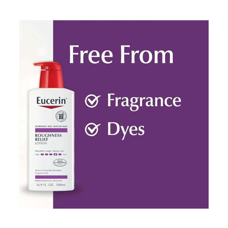 

Eucerin Roughness Relief Lotion - All Over Body for Very Dry, Rough Skin 16.9 fl oz Pump Bottle