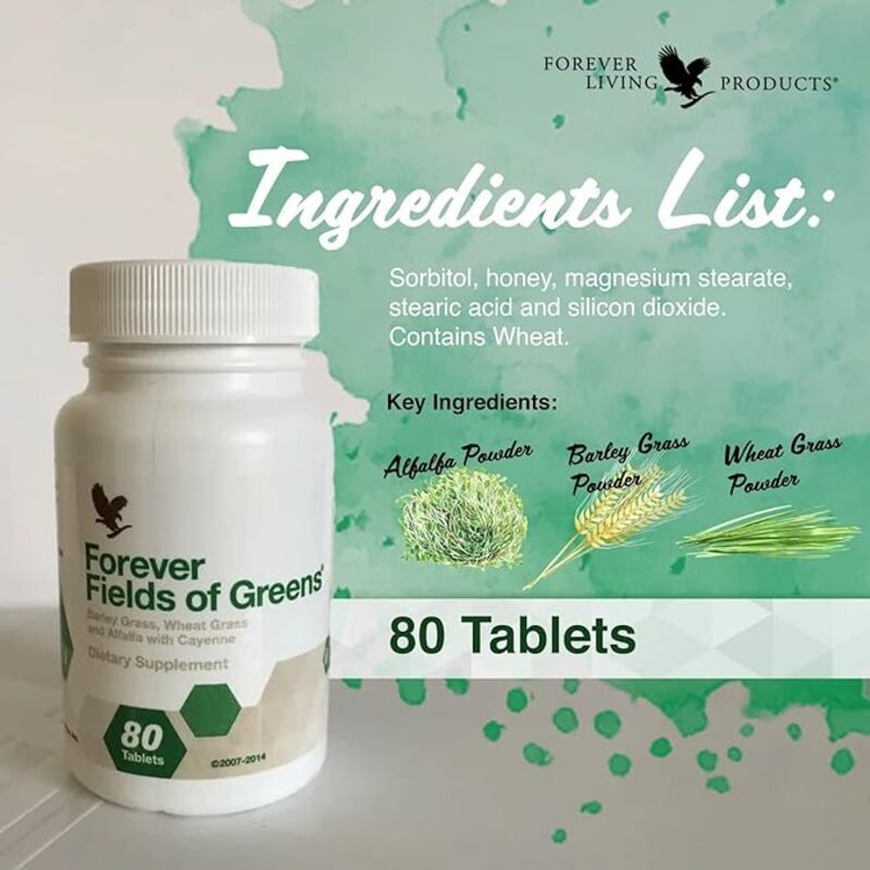 Forever Living Products, nutritional supplement from Fields of Greens, pills