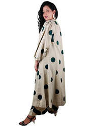 Priya's Panache Cotton Polka Dots Traditional Kurti with Pant and Dupatta Set