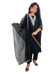 Priya's Panache Silk Kurti Kameez with Bottom Pant and Dupatta Set