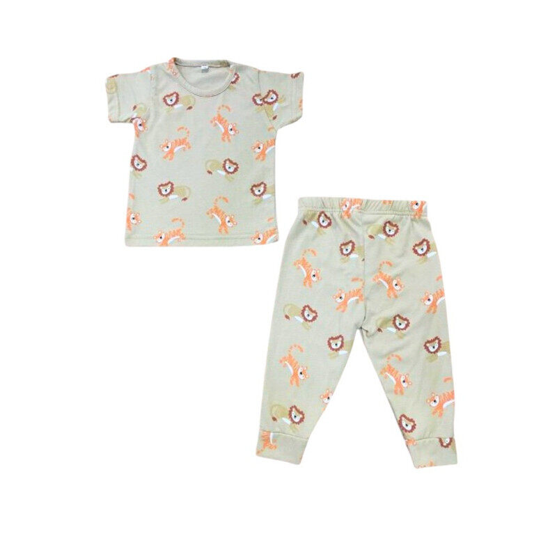 

Generic Tiger Print T-Shirt & Pyjama Set Grey 9 - 12 mos