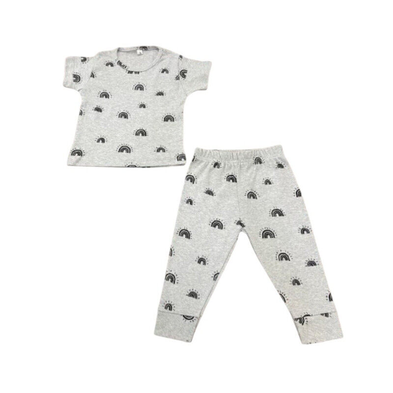 

Generic Grey Rainbow Print T-Shirt & Pyjama Set Grey 18- 24 mos