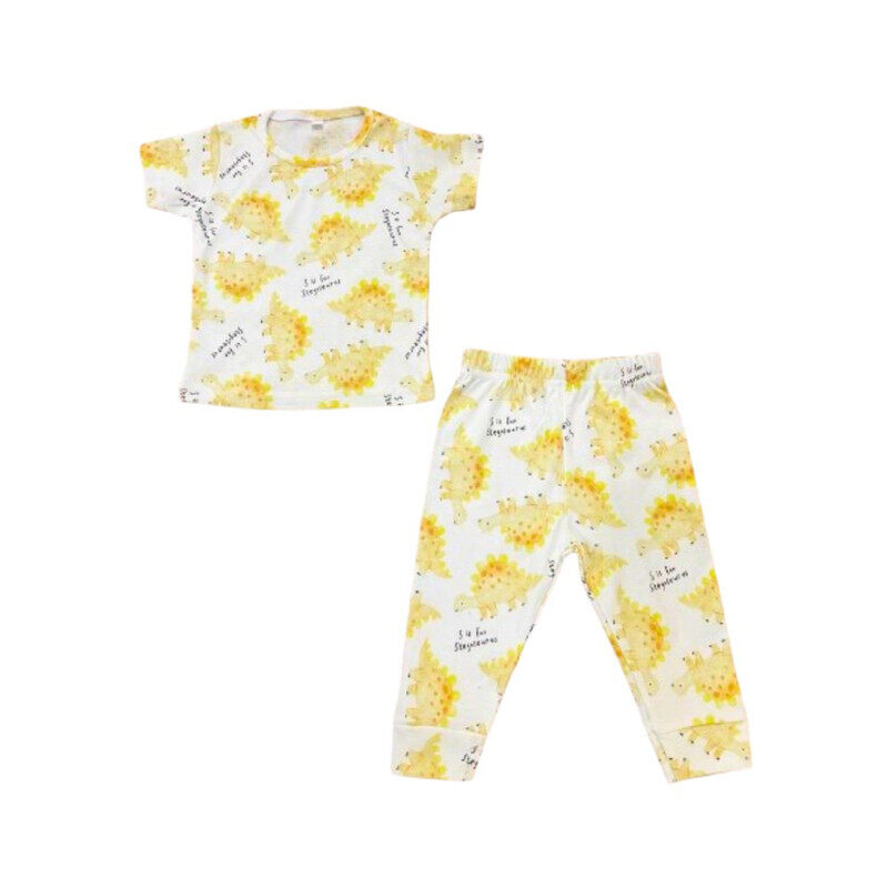 

Generic Dinosaur Print T-Shirt & Pyjama Set White/Yellow 12 - 18 mos