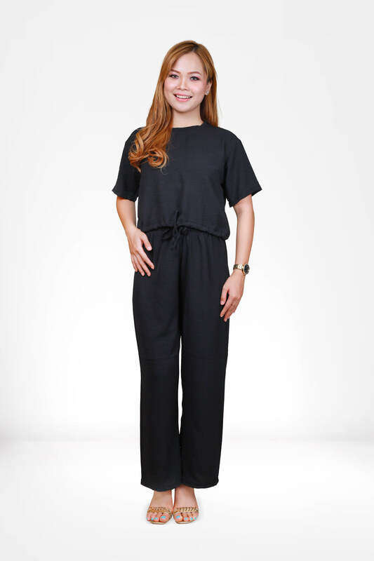 

Generic Elegant Comfortable 2-Piece Co-ord Set -Black - XLarge