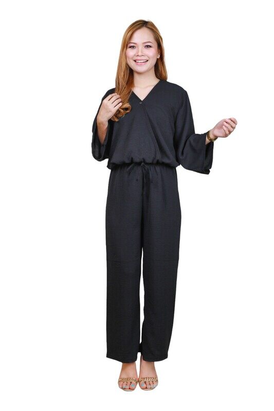 

Generic Elegant Comfortable 2-Piece Co-ord Set -Black - XLarge