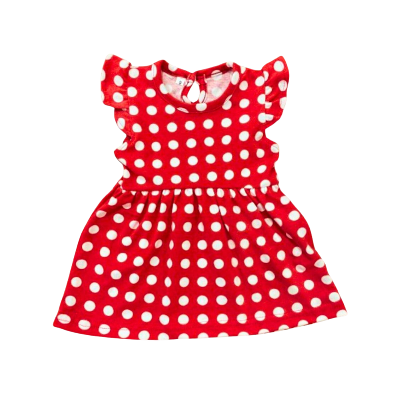 

Generic Veronica Red Polka Dot Ruffle Sleeve Dress Red Polka 9 - 12 mos