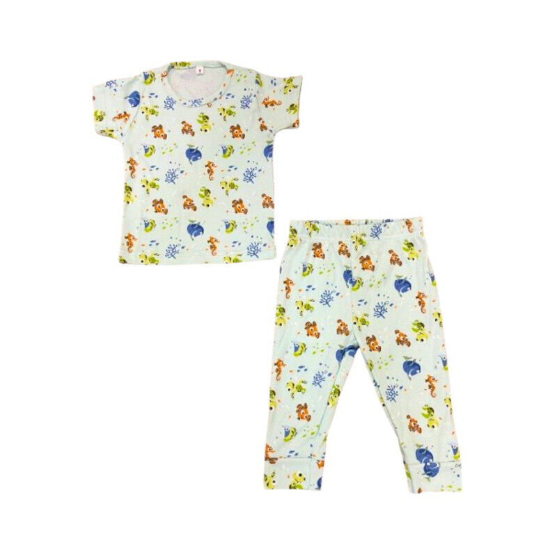 

Generic Underwater Animal Print T-Shirt & Pyjama Set White Multi 6 - 9 mos