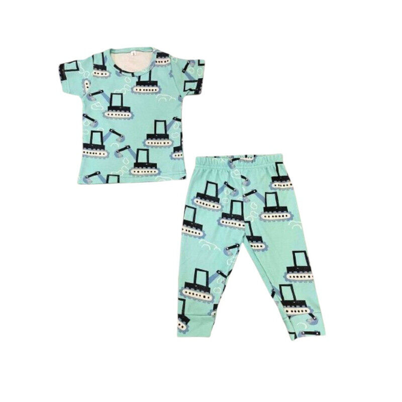 

Generic Crane Print T-Shirt & Pyjama Set Light Blue 6 - 9 mos