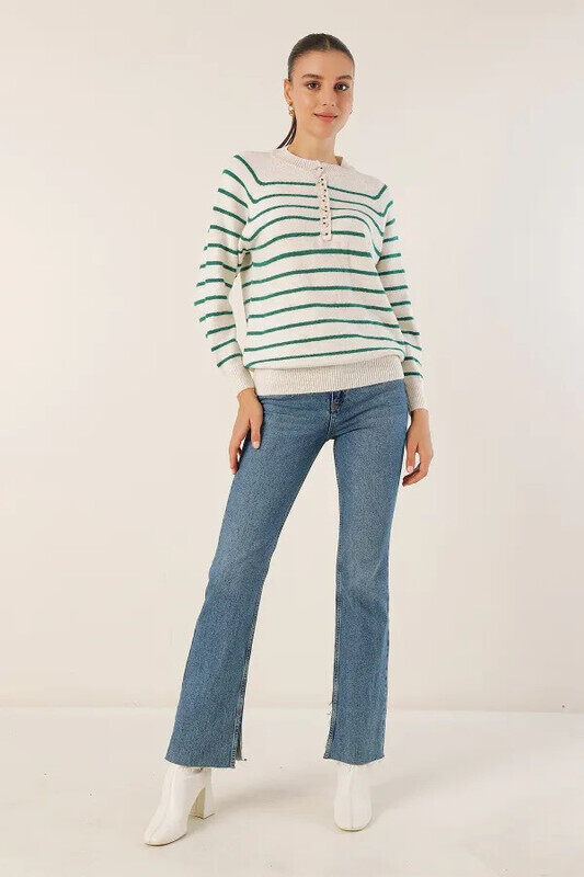 

Bigdart Buttoned Sweater - Ecru / Top