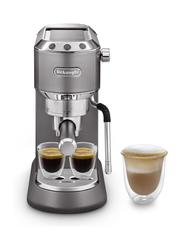 De'Longhi 1L Dedica Arte Espresso Machine, EC885.GY, Multicolour