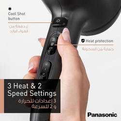 Panasonic Ionic Hair Dryer with Powerful Airflow, 2300W, EH-NE85-K685, Black