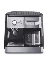 Delonghi Combi Espresso & Filter Coffee Machine, BCO420, Silver