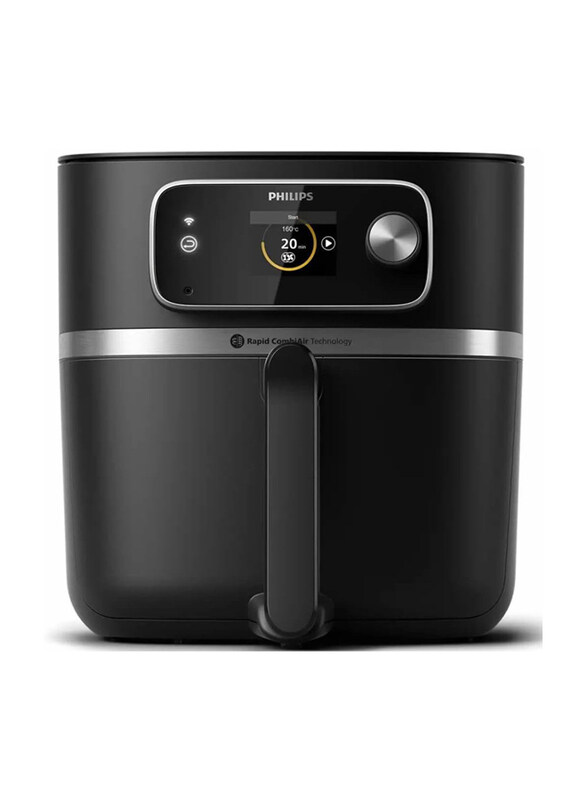 

Philips 8.3L Versuni 7000 Series XXL Airfryer Connected with Food Thermometer, HD9880/90, Black