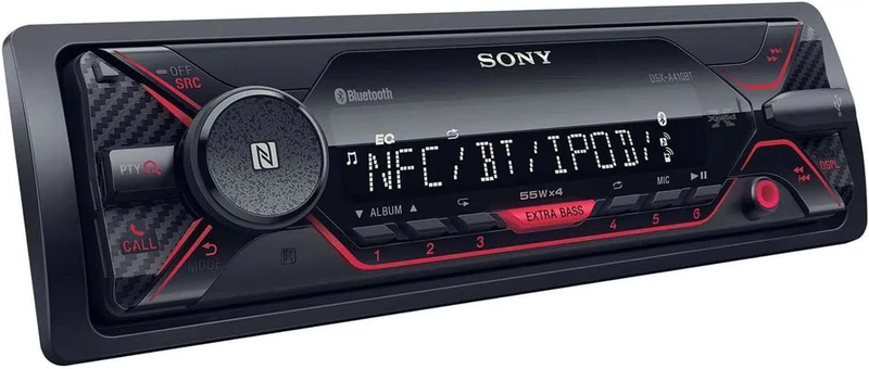 Sony DIN 4x55w Bluetooth Mp3 Autostereo, Black